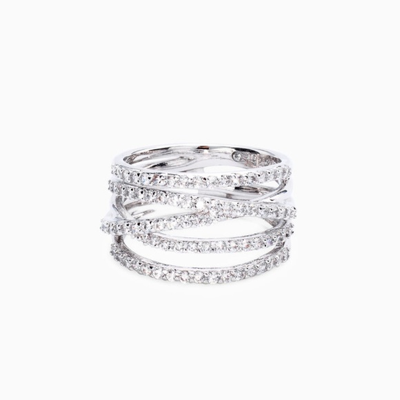 Stella & Dot Jewelry - :: Stella & Dot⚔️💍Silver Stellar Pavé Ring